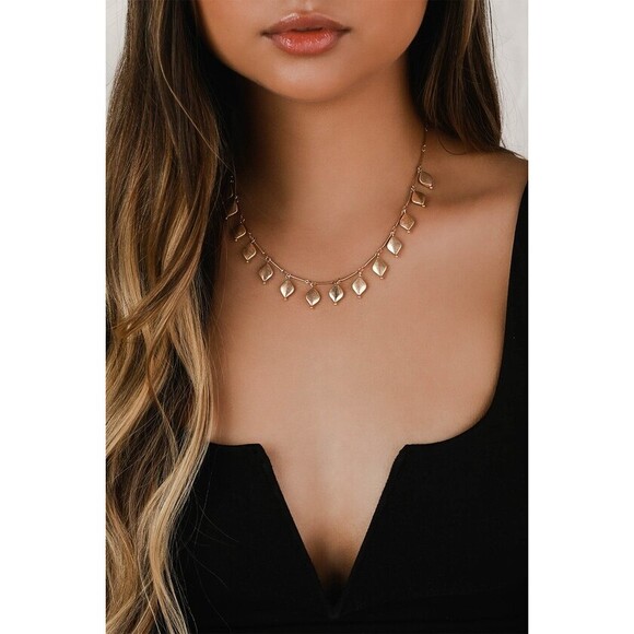 Lulus Complete Me Gold Beaded Necklace - Picture 2 of 2